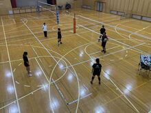 女バレ　合同練習